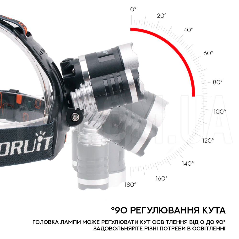 Світлодіодний ліхтарик налобний X-BAIL RJ-3000-T6 Boriut Світлодіодний ліхтарик налобний X-BAIL RJ-3000-T6 Boriut